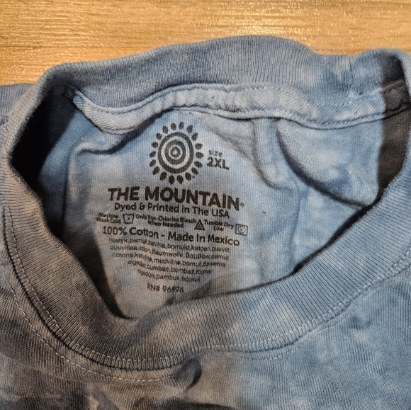 The Mountain 2XL Tie Dye T-Shirt Bald Eagle American Flag Graphic USA - Picture 3 of 7